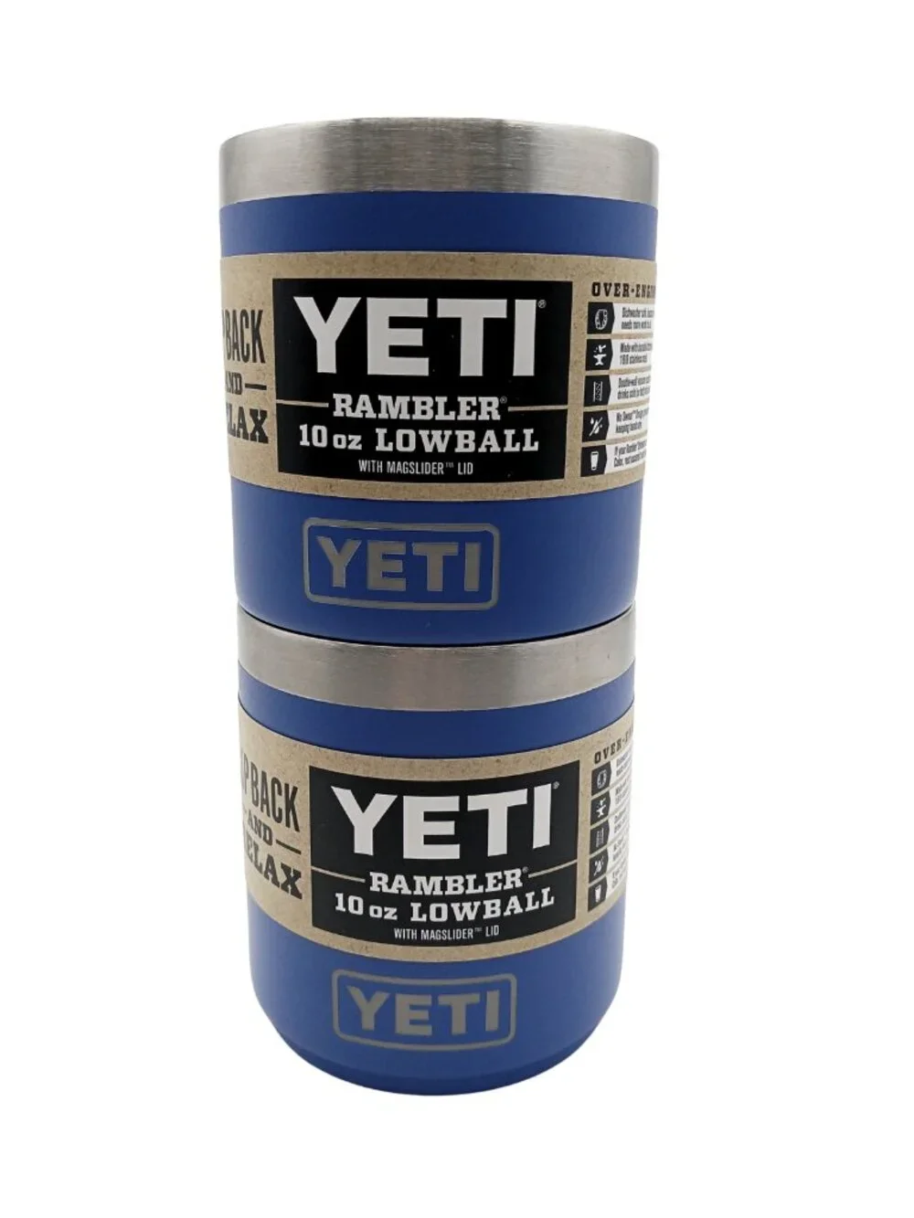 FINAL PRICE & DAY! 2 pc Set Yeti Rambler 10 oz Lowball Ultramarine Violet 2.0